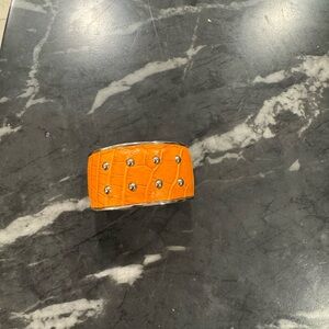 Tod's Orange Studded Bracelet Authentic